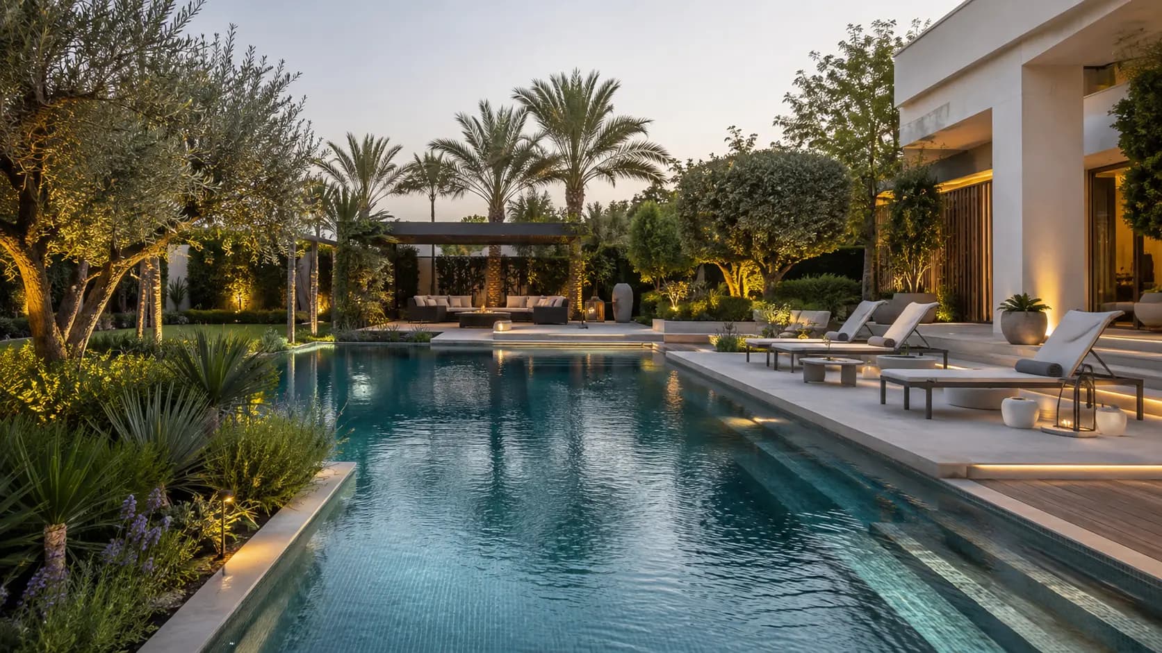 Landscaping and swimming pool design, Dubai
